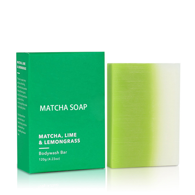 Nhãn hiệu riêng Xà phòng tắm thủ công Nature Organic Moisturing Matcha Lemengrass 135g