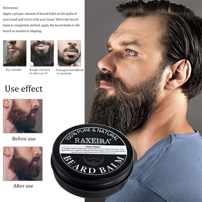 Nhãn hàng riêng Kem dưỡng ẩm cho râu hữu cơ Mềm mại mịn màng hơn cho nam giới